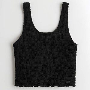 Hollister Smocked Tank (Black)